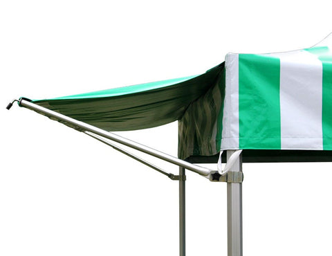 10' PVC Speedy Pop-up Tent Canopy Top Extension, Green and White