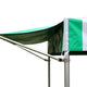 10' PVC Speedy Pop-up Tent Canopy Top Extension, Green and White