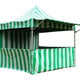 10' x 10' 50mm Speedy Pop-up Party Tent with Sidewalls, Green and White