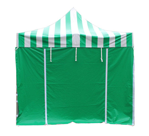 10' x 10' 50mm Speedy Pop-up Party Tent with Sidewalls, Green and White