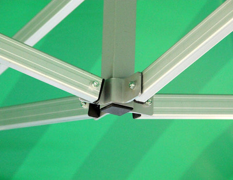 10' x 10' 50mm Speedy Pop-up Party Tent with Sidewalls, Green and White