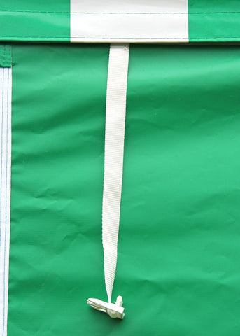 10' x 10' 50mm Speedy Pop-up Party Tent with Sidewalls, Green and White
