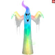12' Gemmy Airblown Inflatable Halloween Ghost w/ Rainbow Wave Lights