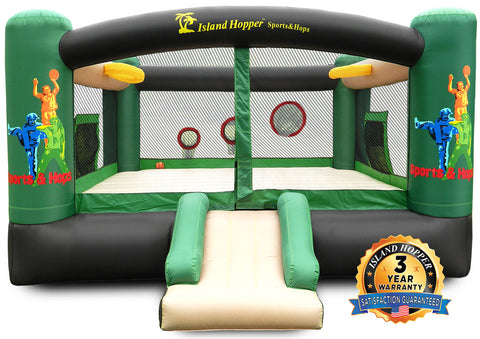Commercial Sports N Hops Bounce House by Island Hopper