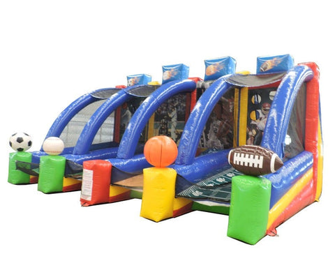 4-in-1 Inflatable Interactive Sports Game with Blower