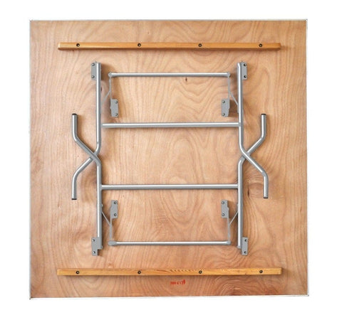 36" Square Wood Folding Commercial Table