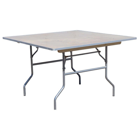 30" Square Wood Folding Table