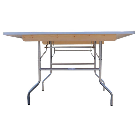 30" Square Wood Folding Table