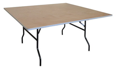 36" Square Wood Folding Commercial Table