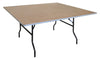 Image of 36" Square Wood Folding Commercial Table