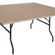 36" Square Wood Folding Commercial Table