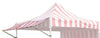 Image of 10' PVC Speedy Pop-up Tent Canopy Top Extension, Red and White