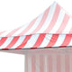 10' PVC Speedy Pop-up Tent Canopy Top Extension, Red and White