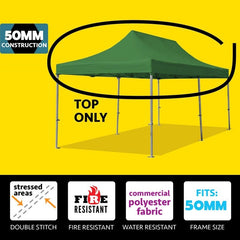 10' x 20' Speedy Tent Top Only - Green