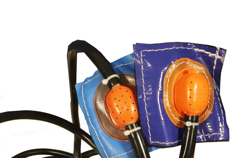 Sprinkler Hose with Double Sprinkler Heads - Compatible with Rental Lite Dual Lane Bounce House Slide Combos