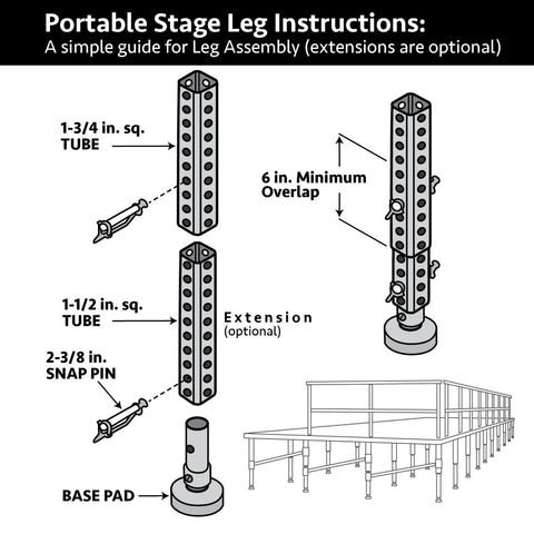 Stage Foot Base Pad - Short