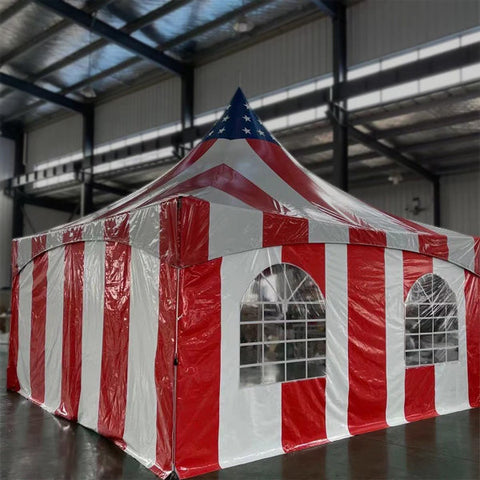 8'H Premium Stars and Stripes Sidewalls 20' x 20'