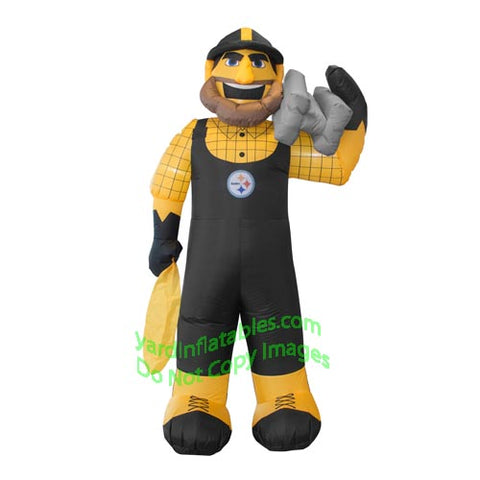 7' Air Blown Inflatable NFL Pittsburgh Steelers Steely McBeam Mascot