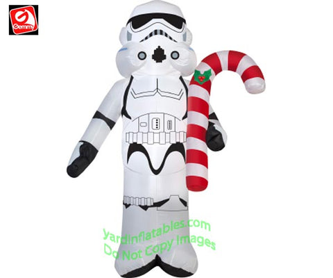3.5' Star Wars Stormtrooper Holding Candy Cane