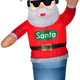 6' Gemmy Airblown Inflatable Animated Swaying Santa w/ Headphones