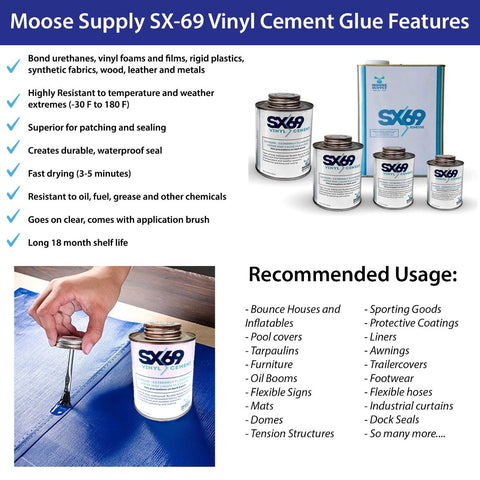 SX 69 Adhesive Vinyl Cement Glue 4oz