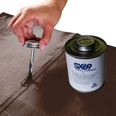 Moose Supply Inflatable Bounce House Vinyl Repair Kit, Brown with 4 oz. SX69 Glue