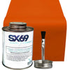 Image of Moose Supply Inflatable Bounce House Vinyl Repair Kit, Orange with 4 oz. SX69 Glue
