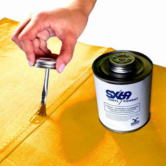Moose Supply Inflatable Bounce House Vinyl Repair Kit, Yellow with 4 oz. SX69 Glue