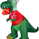 8.5' Gemmy Airblown Inflatable Christmas T-Rex Dinosaur w/ Gift