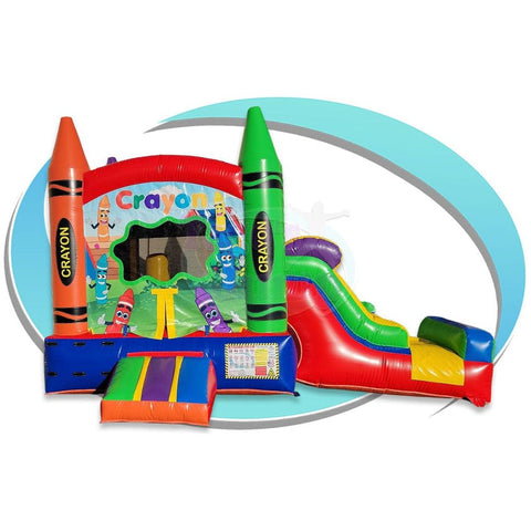 Tago's Jump Inflatable Bouncer 11'H Crayon Mini Combo by Tago's Jump MC-482 11'H Crayon Mini Combo by Tago's Jump SKU# MC-482