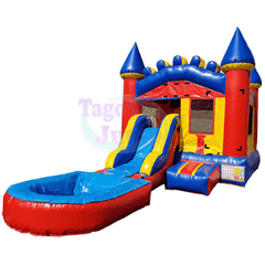 Tago's Jump Inflatable Bouncers 13'H Blue Home Castle by Tago's Jump 781880291282 CWS-039 13'H Blue Home Castle by Tago's Jump SKU# CWS-039