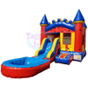 Image of Tago's Jump Inflatable Bouncers 13'H Blue Home Castle by Tago's Jump 781880291282 CWS-039 13'H Blue Home Castle by Tago's Jump SKU# CWS-039