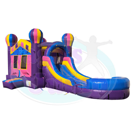 Tago's Jump Inflatable Bouncers 13'H Pink Water Slide Combo by Tago's Jump 781880291374 CWS-061 13'H Pink Water Slide Combo by Tago's Jump SKU# CWS-061