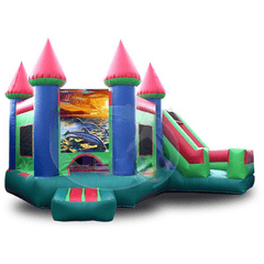 Tago's Jump Inflatable Bouncers 14'H Green Slide Combo by Tago's Jump SC-227 14'H Green Slide Combo by Tago's Jump SKU# SC-227