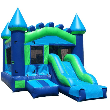 Tago's Jump Inflatable Bouncers 15'H Blue Inflatable Mini Combo by Tago's Jump MC-477 15'H Blue Inflatable Mini Combo SKU# MC-477