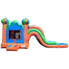 Image of Tago's Jump Inflatable Bouncers 15'H Green Single Slide by Tago's Jump 781880291459 CWS-019 15'H Green Single Slide by Tago's Jump SKU# CWS-019