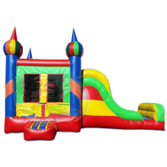 Tago's Jump Inflatable Bouncers 15'H Multi-Color Single Line Slide Combo by Tago's Jump 15'H Pink Slide Combo by Tago's Jump SKU# SC-203