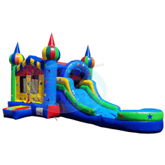 15'H Multi Color Water Slide Combo by Tago's Jump