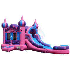 Tago's Jump Inflatable Bouncers 15'H Pink and Purple Castle  by Tago's Jump 781880291343 CWS-033 15'H Pink and Purple Castle  by Tago's Jump SKU# CWS-033