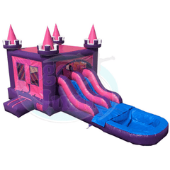 Tago's Jump Inflatable Bouncers 15'H Pink Castle Double Slide by Tago's Jump 781880291695 CWS-134 15'H Pink Castle Double Slide by Tago's Jump SKU# CWS-134