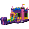 Image of Tago's Jump Inflatable Bouncers 15'H Pink Magical Castle Slide Combo by Tago's Jump 781880275824 SC-250 15'H Pink Magical Castle Slide Combo by Tago's Jump SKU# SC-250