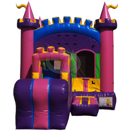 Tago's Jump Inflatable Bouncers 15'H Pink Magical Castle Slide Combo by Tago's Jump 781880275824 SC-250 15'H Pink Magical Castle Slide Combo by Tago's Jump SKU# SC-250
