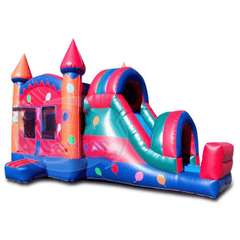 Tago's Jump Inflatable Bouncers 15'H Slide Combo with Balloons by Tago's Jump 15'H Single Line by Tago's Jump SKU# SC-208