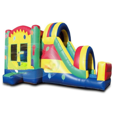 Tago's Jump Inflatable Bouncers 15'H Yellow Slide Combo with Balloons by Tago's Jump SC-207 15'H Yellow Slide Combo with Balloons by Tago's Jump SKU# SC-207