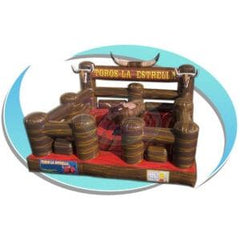 Tago's Jump Inflatable Bouncers 15X15 Toros Brown Red Mechanical Bull Bed by Tago's Jump 15'H Arched Mechanical Bull Bed by Tago's JumpSKU# CT-728