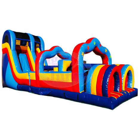 Tago's Jump Inflatable Bouncers 18'H Slide and Obstacle by Tago's Jump 781880275534 IN-808 18'H Slide and Obstacle by Tago's Jump SKU# IN-808
