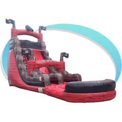 Tago's Jump Inflatable Bouncers 20'H Pirate Ship Water Slide - Single Line by Tago's Jump 781880277064 WS-054/20 20'H Pirate Ship Water Slide Single Line by Tago's Jump SKU# WS-054/20