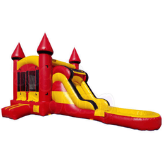 15'H Red Castle Water Slide Combo by Tago's Jump