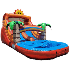 Tago's Jump Slides 12'H Single Line Water Slide by Tago's Jump 781880291893 WS-092 12'H Single Line Water Slide by Tago's Jump SKU# WS-092