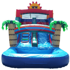 12'H Single Line Water Slide by Tago's Jump